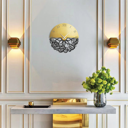 Bismillah Roman Metal Wall Clock (Timeless Blessing)