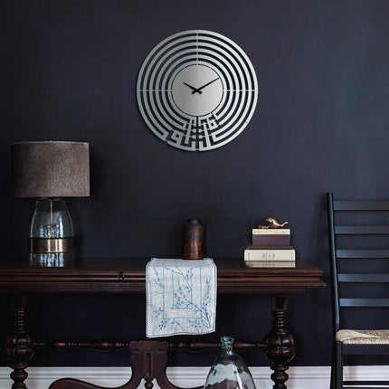 Sabr and Salat  Kufic Metal Wall Clock